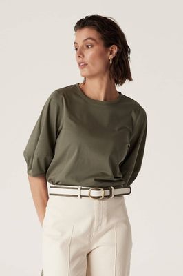 Pima Lantern Sleeve Top