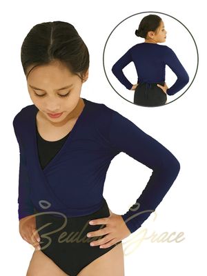 Ballet Crossover Cardigan Top - Navy