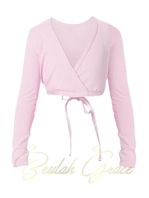 Ballet Crossover Cardigan Top - Pink