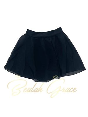 Ballet Pull on Chiffon Skirt - Black