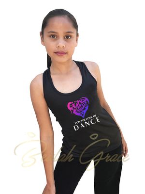 For the Love of Dance Womens Dash Singlet