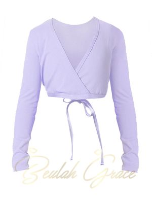 Ballet Crossover Cardigan Top - Lavender
