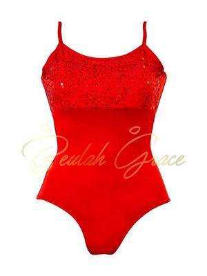 Rochelle Ballet Leotard - Red