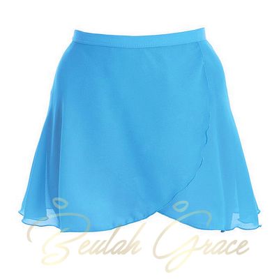 Pull On Wrap Ballet Skirt - Turquoise