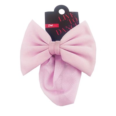 Bow with Bun Net - Pink