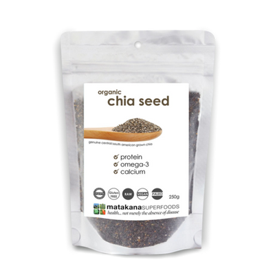Matakana Organic Chia Seeds 250g sealed pouch
