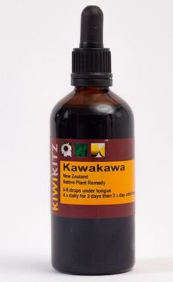 NZ Native Plant Remedy - Kawakawa - Kidney,Blood,Cleanse,Aches and Pains - 100ml bottle