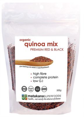 Quinoa Red &amp; Black 500g Premium Red &amp; Black Organic Quinoa Mix