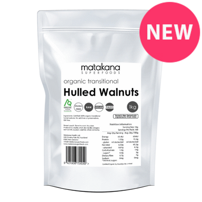 Organic Transitional Hulled Walnuts 1kg
