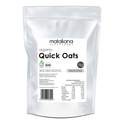Organic Quick Oats 1kg