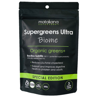 Supergreens Ultra Biome - takes &ldquo;green drink&rdquo; to the next level