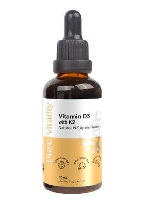 Vitamin D3 with K2 Drops &amp; NZ Apple