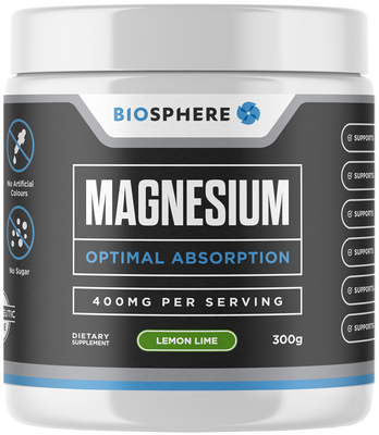 Biosphere Magnesium Supplement 300gm Tub (NZ Made)