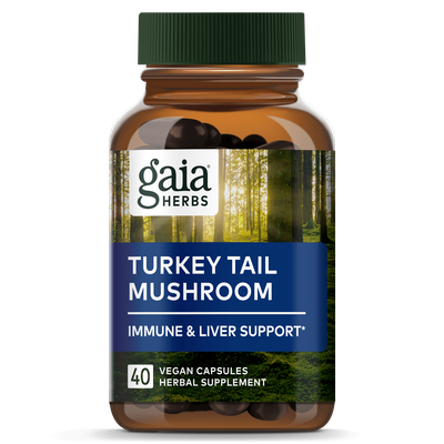 Turkey Tail Mushroom 40 Vegetable Capsules