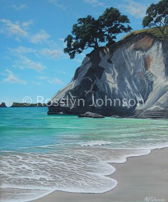 Incoming Tide, Cathedral Cove, SOLD