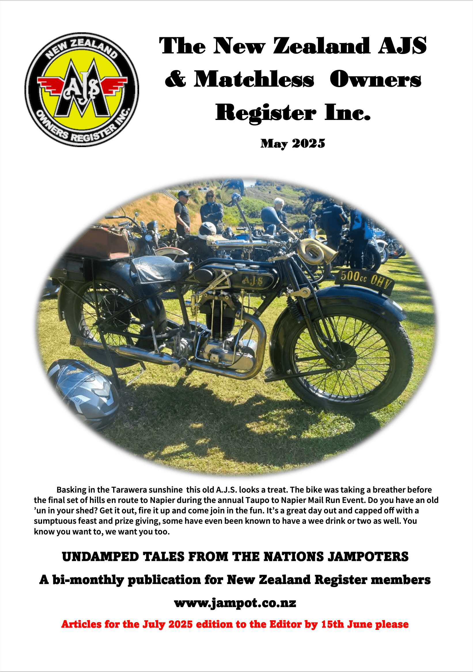 A PDF version of the August 19 Jampot Newsletter