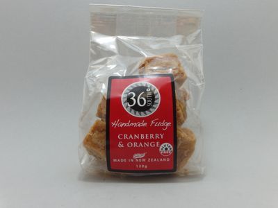 Handmade Cranberry and Orange Fudge 120g
