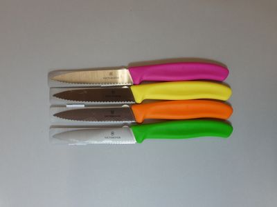 Swiss Classic Serrated Paring Knife - Pink