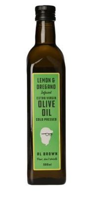 Al Brown Lemon and Oregano Infused Olive Oil 500ml