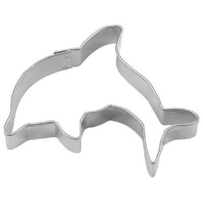 Cookie Cutter Dolphin Silver 9cm