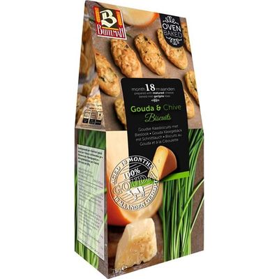 Gouda and Chive Biscuits 75g