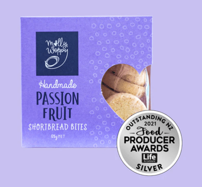 Passion Fruit Shortbread Bites 125g