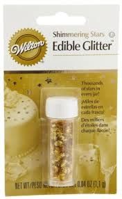 Edible Glitter Gold Stars
