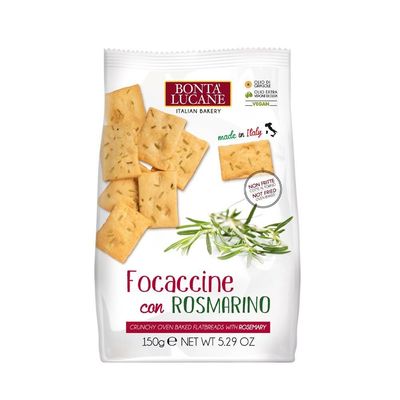 Bonta Focaccine Rosemary Snacks 150g