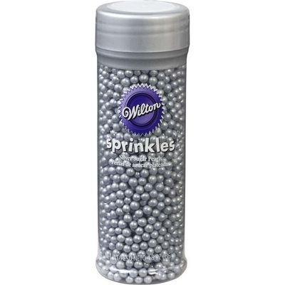 Silver Sugar Pearl Sprinkles 136g