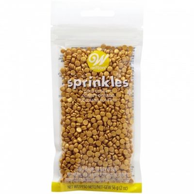 Small Gold Confetti Sprinkles 30g