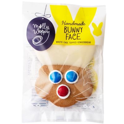 Handmade Bunny Face Choc Topped Gingerbread 44g