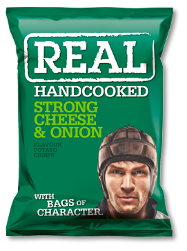 Real Crisps Strong Cheese &amp; Onion150g