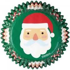 Baking Cups Santa Candy Cane 75