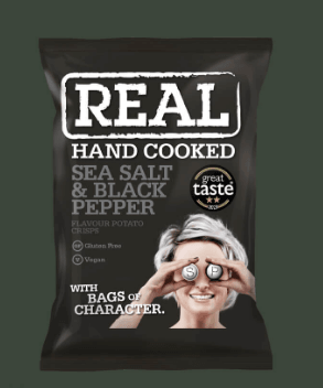 Real Crisps Sea Salt &amp; Black Pepper 35g