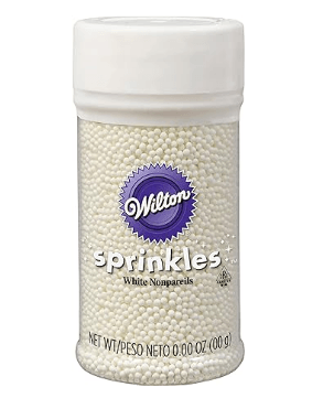White Nonpareils Sprinkles 85g