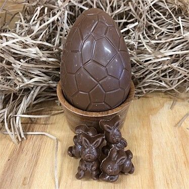 Milk Chocolate 95mm Easter Egg - Filled with Mini Bunnies
