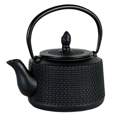Cast Iron Teapot Hobnail Black 850ml
