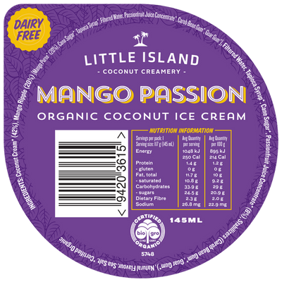 Coconut Ice Cream Mango Passion 145ml