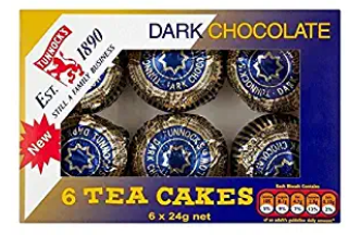 Tea Cakes Dark 6 pack 144g