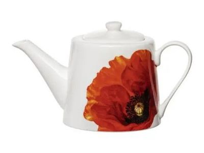 Red Poppies Tea Pot 900ml