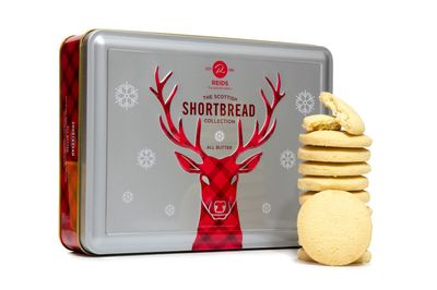 Reindeer Festive Shortbread Tin