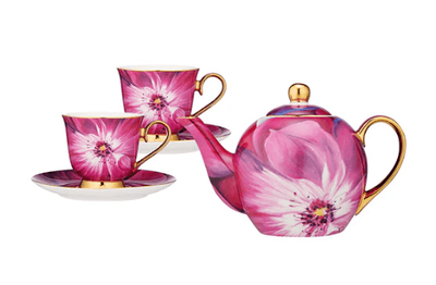 Blooms Reverie Teapot &amp; 2 Teacup Set