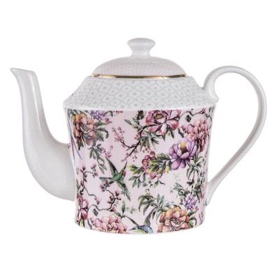 Chinoiserie WHITE Infuser Teapot