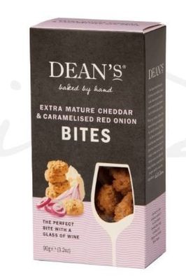 Deans Ex Cheddar &amp; Caramalised Onion Bites 90g