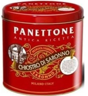 Panettone Red Elegance Tin 1kg