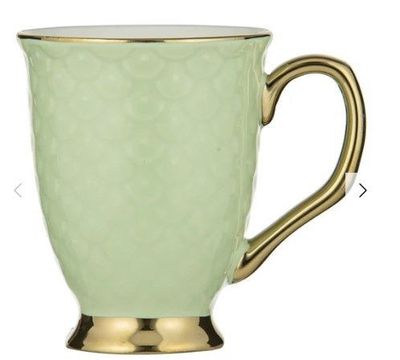 Ripple Pistachio Footed Mug