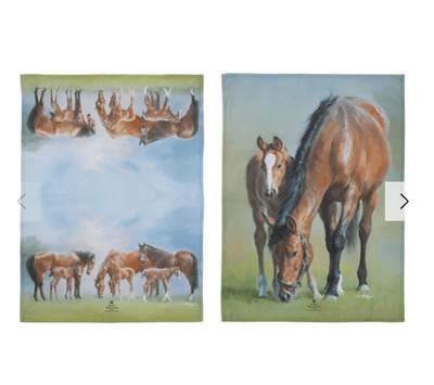 Mares &amp; Foals 2pk Kitchen Towel