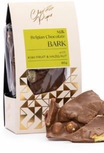 Milk Chocolate with Kiwifruit &amp; Hazelnut Bark