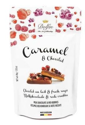 &ldquo;Caramel and chocolate&rdquo; &ndash; Milk and red berries 45g