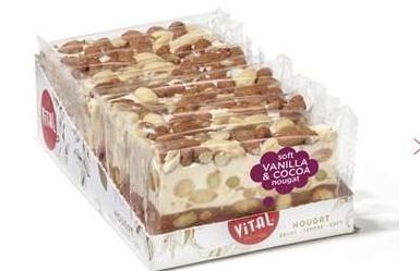 Nougat Slice vanilla and cocoa 100g